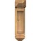 Ekena Millwork Legacy Arts and Crafts Smooth Bracket w/ Offset Brace, Western Red Cedar, 5 1/2"W x 14"D x 22"H BKT0604X14X22LEC03SWR - alternate 2